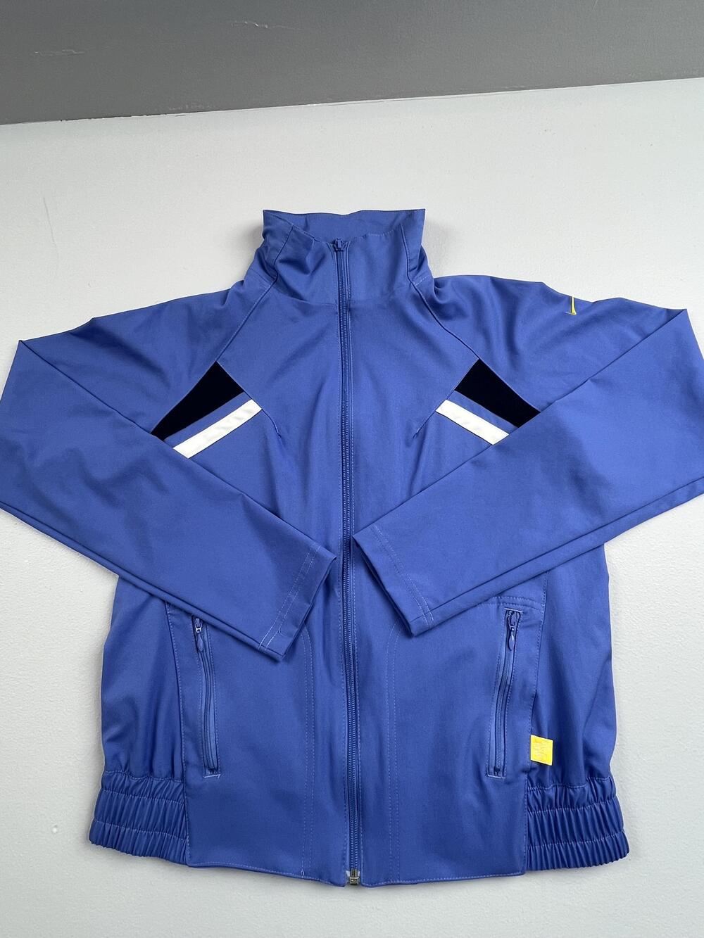 Nike Jacket Youth Large 12-14 Blue Full Zip Track Colorblock Play Up Athletic
